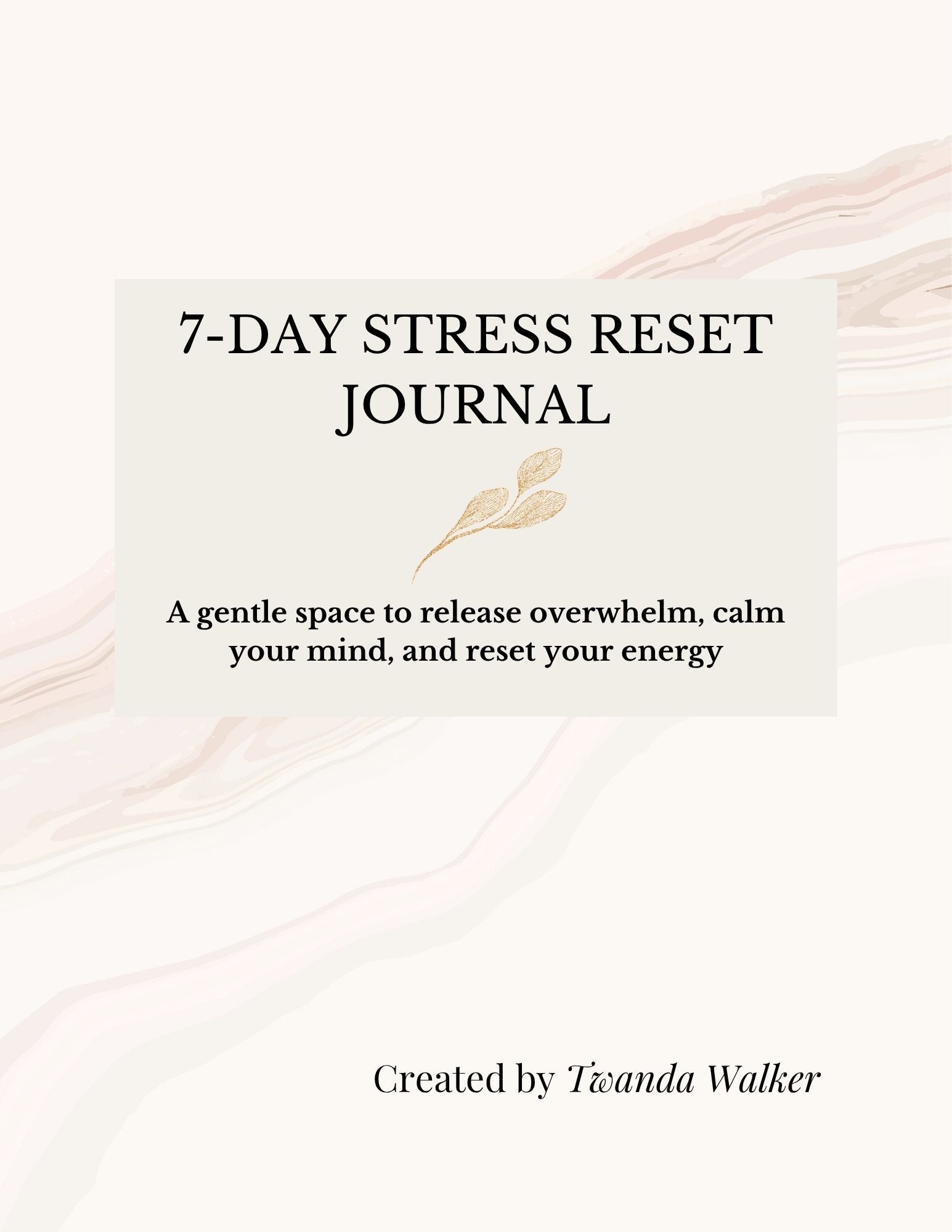 7-Day Stress Reset Journal